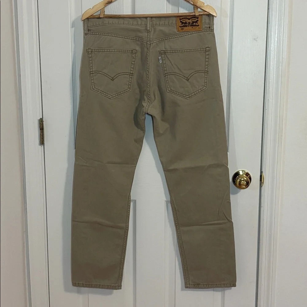Levi’s 508 Tan Cotton Jeans, Reugular taper fit, 34 x 30
